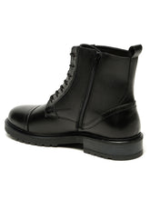 Load image into Gallery viewer, Men's Leather Combat Boots with Side Zipper