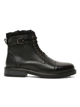 Load image into Gallery viewer, Men’s Leather Dual-Side Combat Boots with Buckle and Zipper