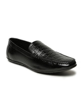 Load image into Gallery viewer, Men’s Croco-Textured Leather Loafers