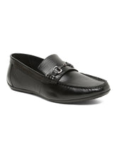 Load image into Gallery viewer, Men's Black Textured Leather Loafers