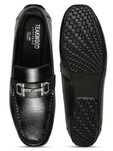 Load image into Gallery viewer, Men's Leather Textured Horsebit Loafers