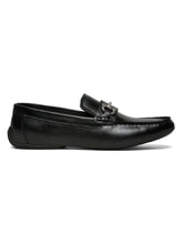 Load image into Gallery viewer, Men's Leather Textured Horsebit Loafers