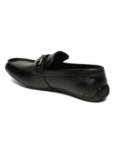 Load image into Gallery viewer, Men's Leather Textured Horsebit Loafers