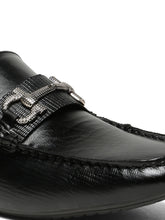 Load image into Gallery viewer, Men's Leather Textured Horsebit Loafers