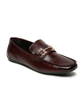 Load image into Gallery viewer, Men's Leather Textured Horsebit Loafers