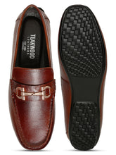 Load image into Gallery viewer, Men's Leather Textured Horsebit Loafers