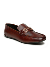 Load image into Gallery viewer, Men's Leather Textured Horsebit Loafers