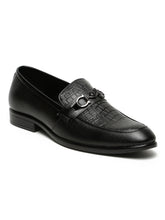 Load image into Gallery viewer, Men Croco Embossed Leather Loafer Shoes