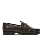 Load image into Gallery viewer, Men’s Croco-Textured Leather Slip-on with Horsebit