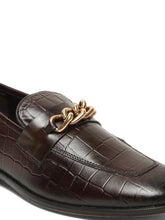 Load image into Gallery viewer, Men Croco Slip-On Loafer Leather Shoes