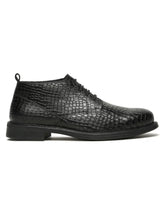 Load image into Gallery viewer, Men's Crocodile-Textured Formal Lace-Up Boots