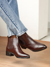 Load image into Gallery viewer, women's Genuine Leather Chelsea Boots