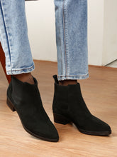 Load image into Gallery viewer, Women's Black Genuine Leather Chelsea Boots