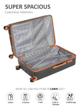 Load image into Gallery viewer, Horizon Textured Hard Sided Cabin Sized Trolley Bag
