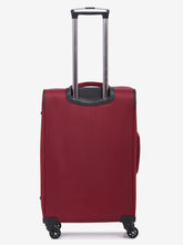 Load image into Gallery viewer, Unisex Red Solid Soft-sided Trolley Suitcase