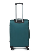 Load image into Gallery viewer, Teal Textured Soft-Sided Trolley Suitcase Medium