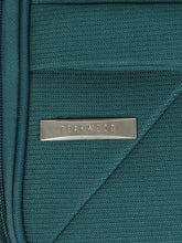 Load image into Gallery viewer, Teal Textured Soft-Sided Trolley Suitcase Medium