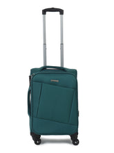 Load image into Gallery viewer, Unisex Teal Solid Soft Sided Size Check-In Trolley Bag