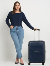 Load image into Gallery viewer, Teakwood Leathers Textured Hard-Sided Medium Trolley