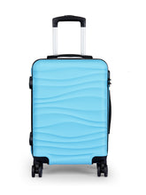 Load image into Gallery viewer, Teakwood Unisex Blue Trolley Bag