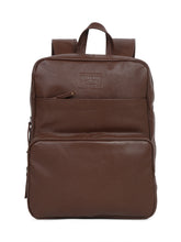 Load image into Gallery viewer, Teakwood Leather Mens's Brown solid Backpack