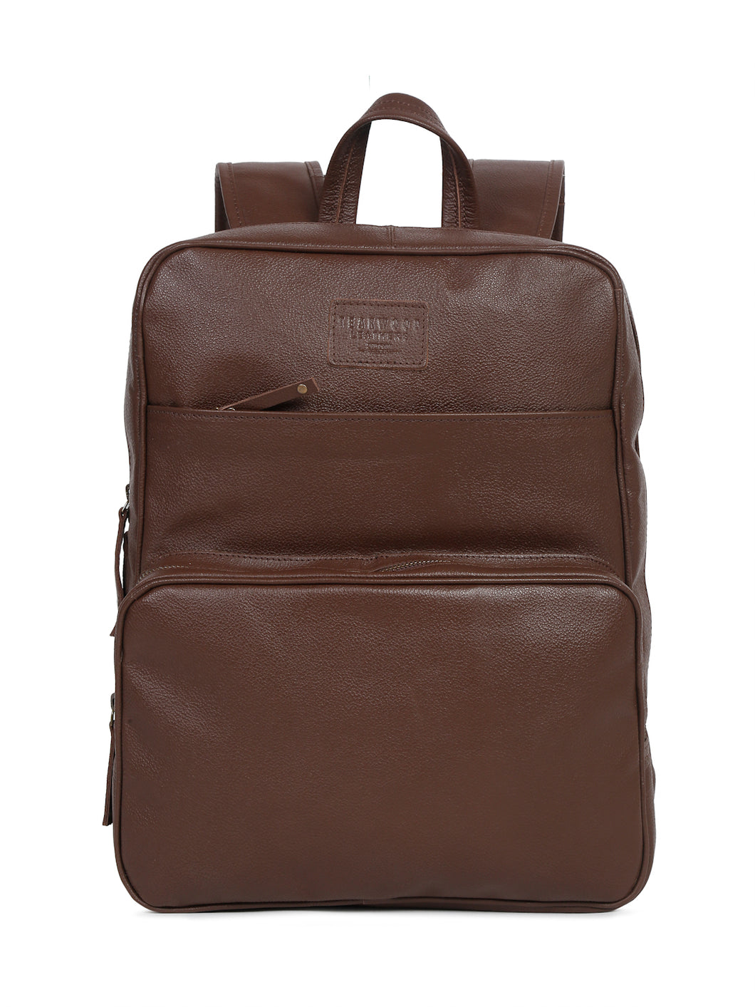 Teakwood Leather Mens's Brown solid Backpack