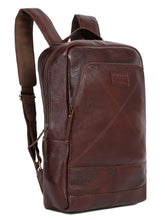Load image into Gallery viewer, Teakwood Leather Cherry Textured Backpack
