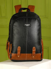 Load image into Gallery viewer, Teakwood Black Unisex Backpack – Stylish, Durable & Versatile Backpack for Travel, Work, College & Everyday Use