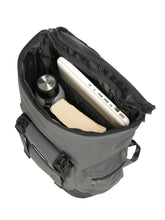 Load image into Gallery viewer, Unisex Leather Grey Casual Backpack