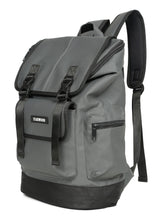 Load image into Gallery viewer, Unisex Leather Grey Casual Backpack