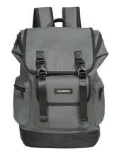Load image into Gallery viewer, Unisex Leather Grey Casual Backpack