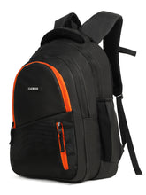 Load image into Gallery viewer, Teakwood Black Unisex Backpack with Multiple Compartments, Adjustable Padded Shoulder Straps & Travel-Friendly Trolley Sleeve for Office, College & Travel