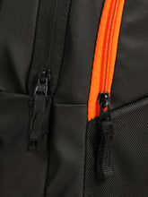 Load image into Gallery viewer, Teakwood Black Unisex Backpack with Multiple Compartments, Adjustable Padded Shoulder Straps & Travel-Friendly Trolley Sleeve for Office, College & Travel
