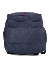 Load image into Gallery viewer, Teakwood leather unisex solid navy blue 25l medium backpack