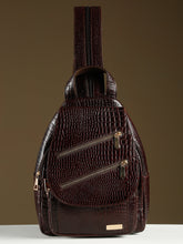 Load image into Gallery viewer, Women Leather Brown BackPack