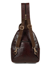 Load image into Gallery viewer, Women Leather Brown BackPack