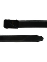 Load image into Gallery viewer, Men Solid Black Leather Auto-Lock Buckle Belt