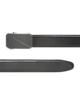 Load image into Gallery viewer, Men Black Lizard Texture Leather Auto-Lock Buckle Belt