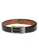 Load image into Gallery viewer, Men's Black & Brown Leather Reversible Belt