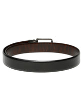 Load image into Gallery viewer, Men's Black & Brown Leather Reversible Belt