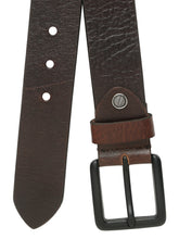 Load image into Gallery viewer, Men Brown Texture Leather Casual belt