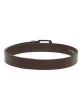 Load image into Gallery viewer, Men's Textured Black Leather Casual Belt With Sleek Black Buckle