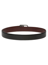 Load image into Gallery viewer, Men's Texture Finish Black & Brown Leather Reversiable Belt