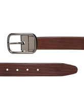 Load image into Gallery viewer, Men's Texture Finish Black & Brown Leather Reversiable Belt
