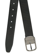 Load image into Gallery viewer, Men's Texture Black & Brown Leather Reversiable Belt