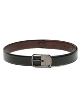 Load image into Gallery viewer, Men's Texture Black & Brown Leather Reversiable Belt