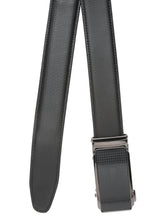 Load image into Gallery viewer, Men Texture Black Leather Auto-Lock Buckle Belt