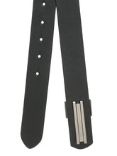 Load image into Gallery viewer, Black Leather Men Casual Belt