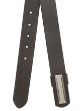 Load image into Gallery viewer, Black Leather Men Casual Belt