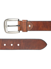 Load image into Gallery viewer, Mens Tan Textured Leather Casual belt